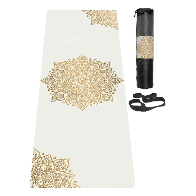 Esterilla Yoga Antiscivolo 183cm61cm6mm - Laier - Con Trasporto - Esercizio e Allenamento per Yoga Pilates Fitness