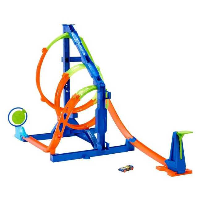 Hot Wheels Loopingtwister Set mit Korkenzieherlooping und Aufbewahrungsbox - Für Kinder ab 6 Jahren