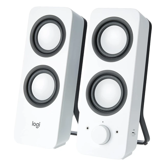 Enceintes PC Logitech Z200 10W Blanc - Son clair et équilibré