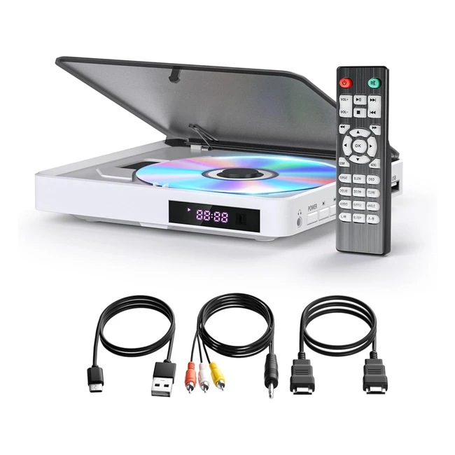 Lettore DVD Arafuna - Regioni Illimitate - HDMI 1080p - Telecomando e Cavo AV - 