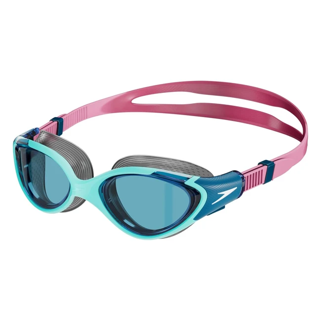 Speedo Women's Biofuse 20 Swimming Goggles - Blue/Pink - One Size - Cushioned Comfort & Flexibility