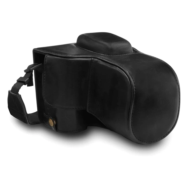 Custodia Nikon D3500 Megagear MG1535 in Finta Pelle - Nero