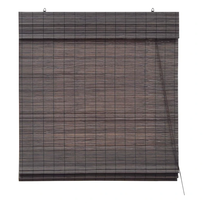 Victoria M Klemmfix Bambus Raffrollo 150x220cm Dunkelbraun