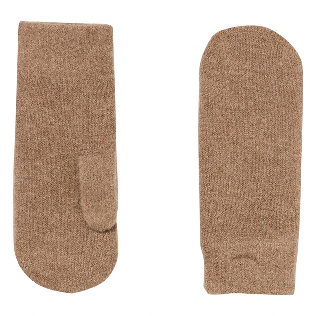 Mitaines en laine Pccindy Noos - Fossil - Taille Unique