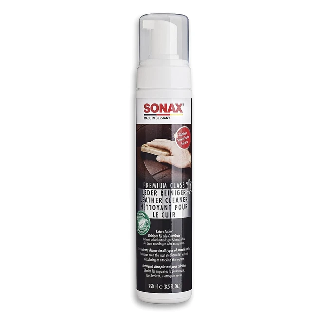 Sonax Premium Class Lederreiniger 250 ml - Entfernt hartnäckigen Schmutz schonend