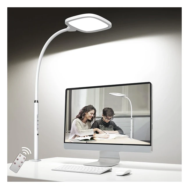 Lmpara Escritorio LED Bravzurg Flexo 20W con Pinza - Alta Luminosidad - Rotaci