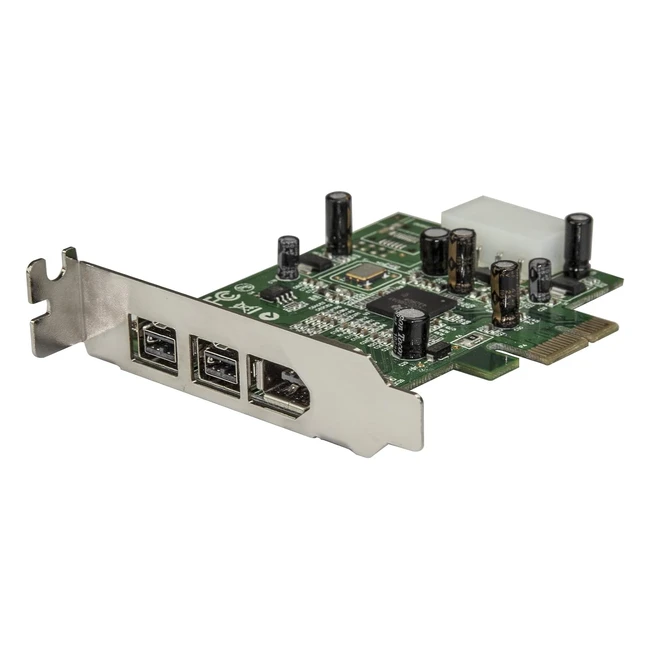 Startechcom 3 Port 2B 1A Low Profile 1394 PCI Express Firewire Card Adapter - PCIe Firewire 400 Card PEX1394B3LP