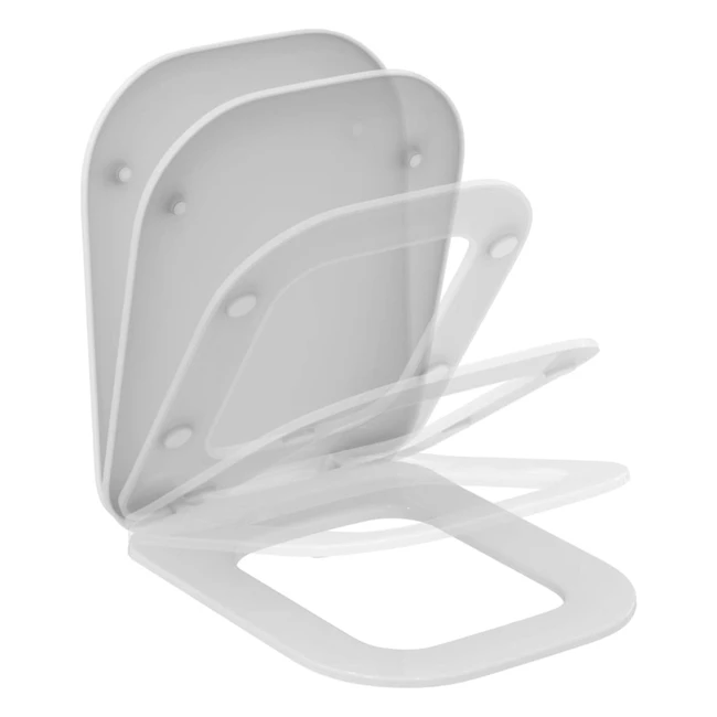 Ideal Standard Tonic II Soft Close Toilet Seat K706501 White - Slow Close Mechanism