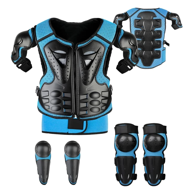 Ginocchiera Traspirante Moto Cross Bambino - JustDoLife - Ref 5 - Protezione Co