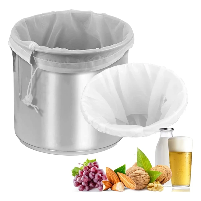 Sacchetto Filtrante Riutilizzabile 22x26 Pollici - Filtro Birra Latte Poliestere