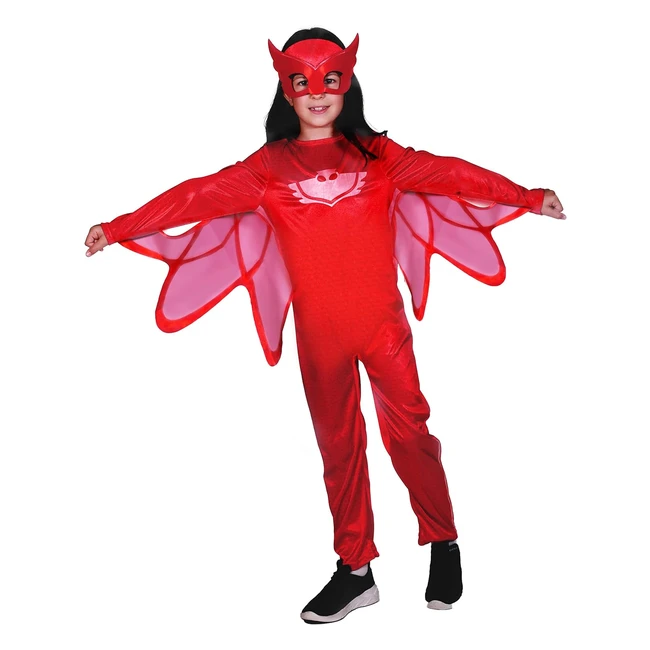 Costume travestimento Ciaogufetta Owlette PJ Masks 23 anni rosso 1178623