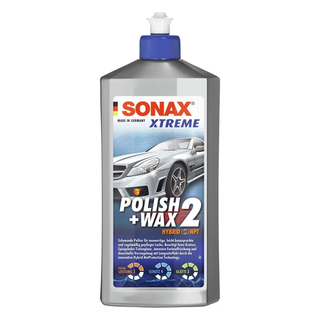 Sonax Xtreme Polish Wax 2 Hybrid NPT 500 ml - Gentle Polish - Item No 02072000