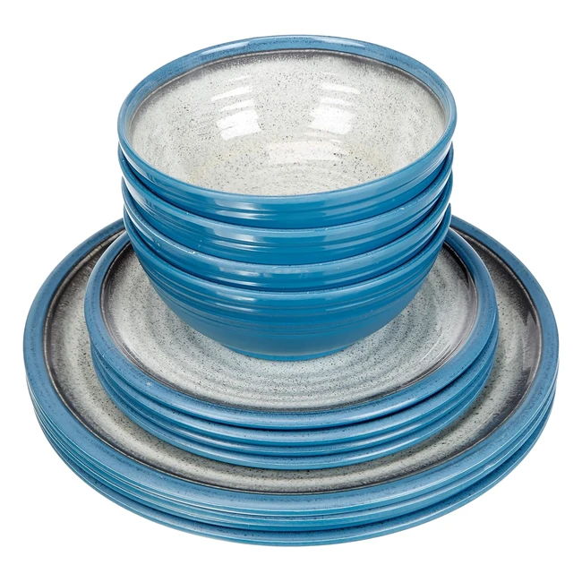 Set piatti Tuscany Brunner 12 pezzi - Melamina di alta qualit