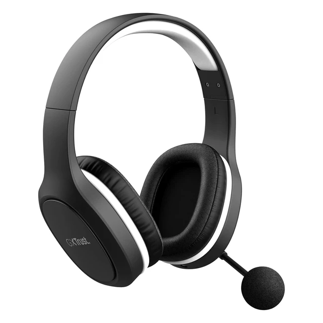 Trust Gaming GXT 391 Thian Auriculares Gaming Inalámbricos PS4 PS5 5.8 GHz USB Over Ear Recargable Negro