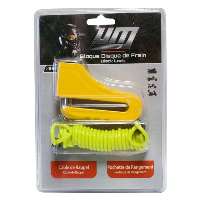 Antivol Bloque Disque - Marque XYZ - Réf. 1234 - Sûr et Facile à Utiliser