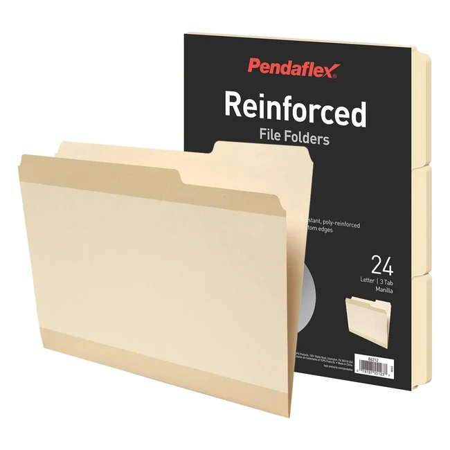 Carpeta Archivo Reforzada Extra Duradera Manila Tamao Carta Pestaas Corte 13 24 