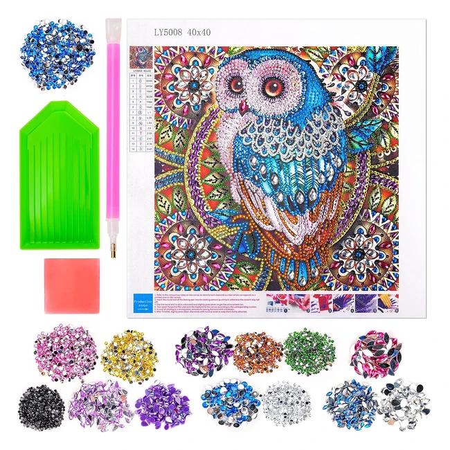 Cadeau Anniversaire Enfant Filles 9 10 11 ans 5D Diamants Painting Numro Hibou Peinture Activits Manuelles