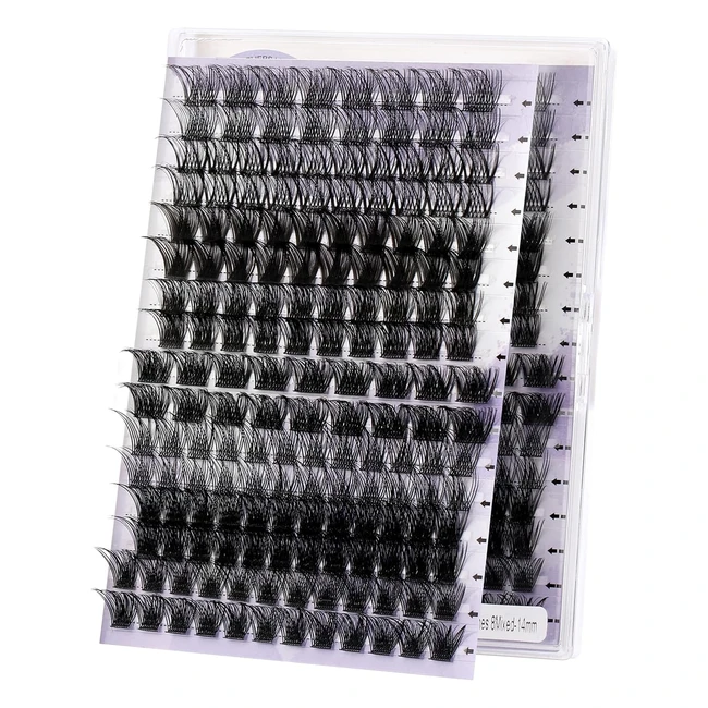 Faux Cils Individuels Cluster 8 Cils D Curl 007mm 12mm - DIY Extensions Naturelles