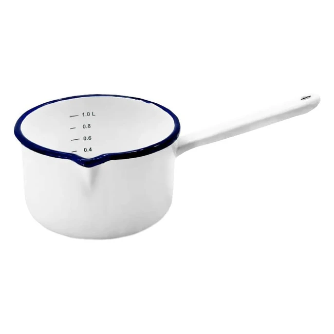 Pentola Krger Husum Smalto Bianco 10L - Adatta a Induzione