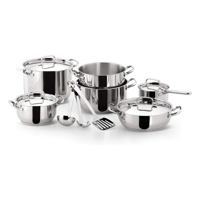 Batterie Cuisine Lagostina Sfiziosa 13 Pcs Induction - Moderne & Élégante