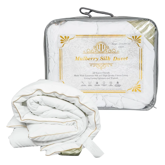Luxbedco Super King Mulberry Silk Duvet - Luxurious Comfort for Better Sleep
