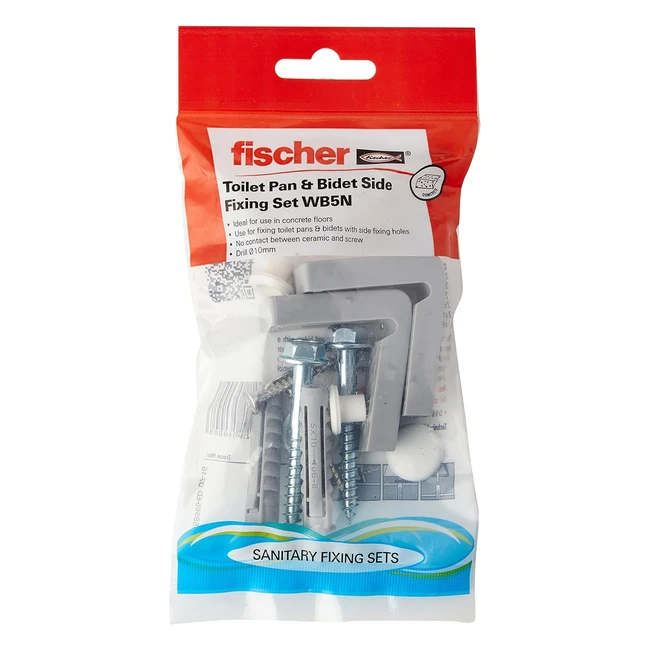 Fischer 42831 WB 5N Accesorio para Inodoro Metal - Instalación Rápida y Fácil