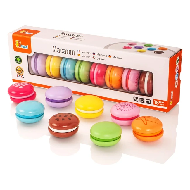 Vigapack Galletas Macaron de Juguete Madera - Viga50807