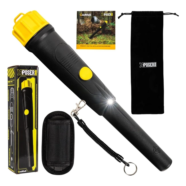 Craftfull Pinpointer Xposer Mini Metal Detector fr Erwachsene und Kinder - tra