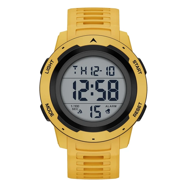 Reloj Deportivo Digital Golden Hour Impermeable Hombre FCIL de Leer