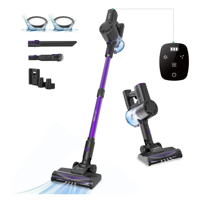 Aspiradora Sin Cable Vactidy V8 Pro 25Kpa - Autónoma - Batería Extraíble - Filtración 4 Etapas - 3en1 Vertical - Mascota Suelo