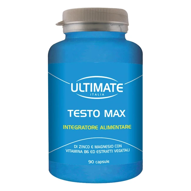 Integratore Alimentare Testo Max 90 Capsule - Ultimate Italia - Incrementa Testosterone