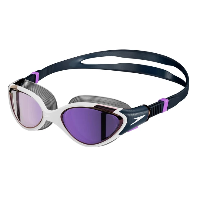 Speedo Women's Biofuse 20 Mirror Goggles Blue/Purple One Size - Cushioned Comfort & Individual Fit