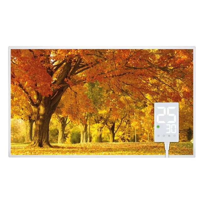 Heidenfeld Infrarotheizung HFHP105 600 Watt - Bis 16 m - Elektroheizung mit Ther