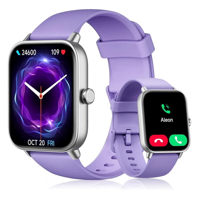 Gydom Montre Connectée Femme Alexa Intégrée - Appel Bluetooth 18 Smartwatch Moniteur de Sommeil - SpO2 - Fréquence Cardiaque - Podomètre - 100 Sport - Calories - Etanche IP68