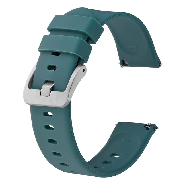 Bisonstrap Bracelets de Montre en Silicone - Dégagement Rapide - 16mm 17mm 18mm 20mm 22mm