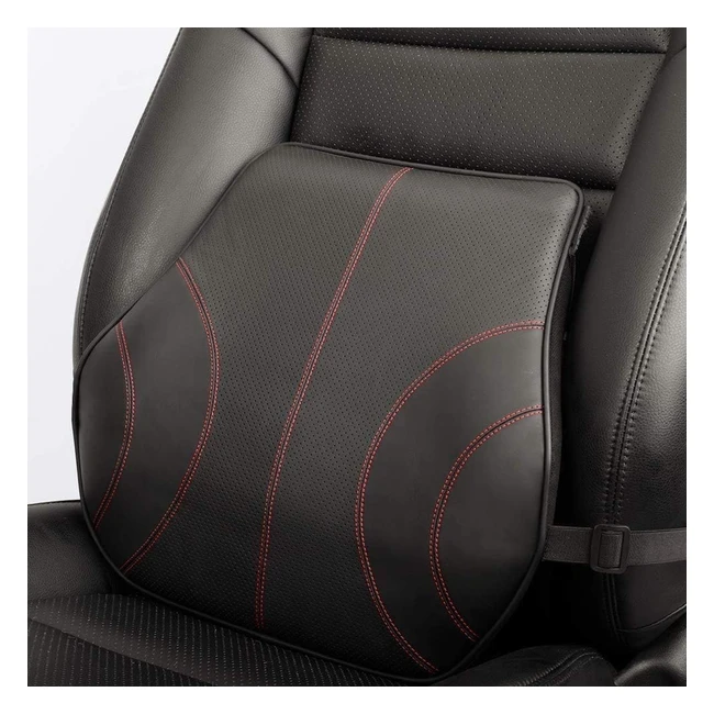 Cuscino Lombare Auto Koyoso Supporto Schiena Ergonomico Memory Cotone Nero