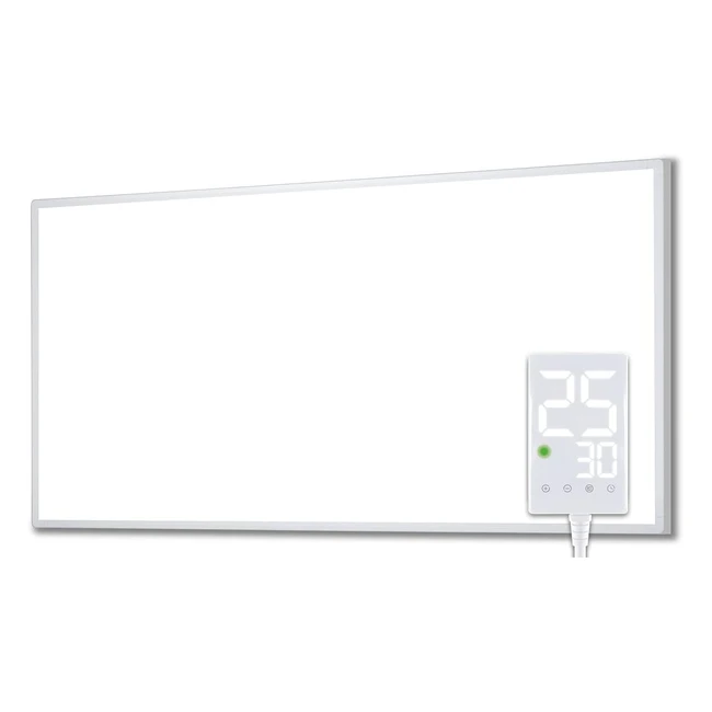 Heidenfeld Infrarot-Heizung HFHP100 1000 Watt Wei inkl Thermostat - German Qu