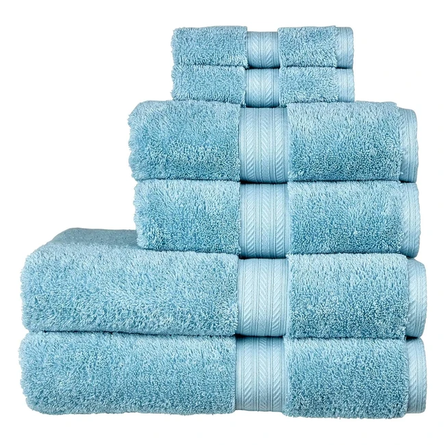 Christy Renaissance 6-Piece Towel Set  Luxuriously Soft 100 Egyptian Cotton  