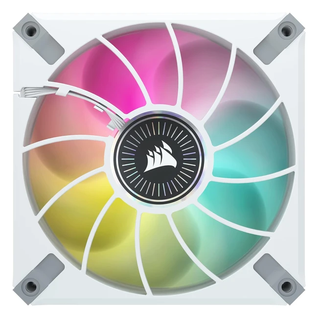Corsair iCUE ML120 RGB Elite 120mm PWM RGB Fan - Airguide Technology - White