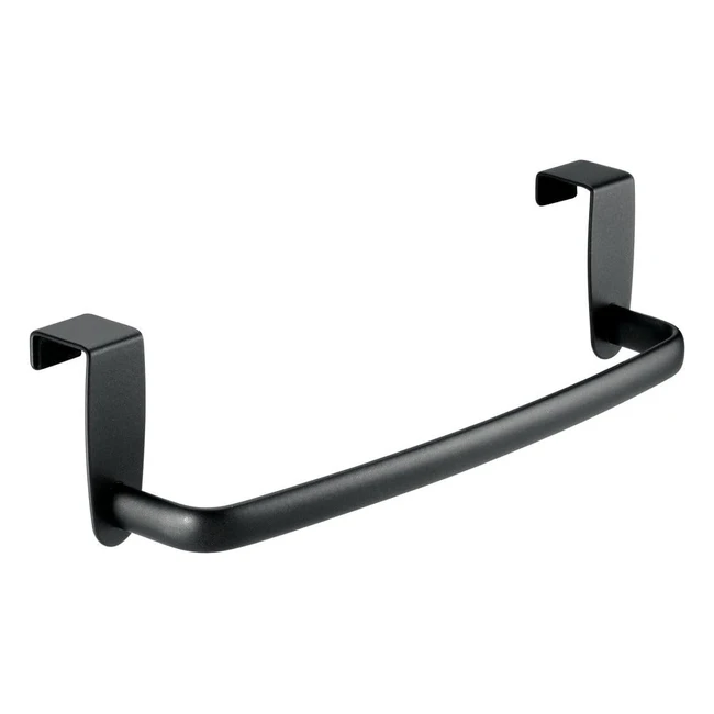 Portasciugamani da appendere IDesign Axis - Nero Opaco - Piccolo e Resistente