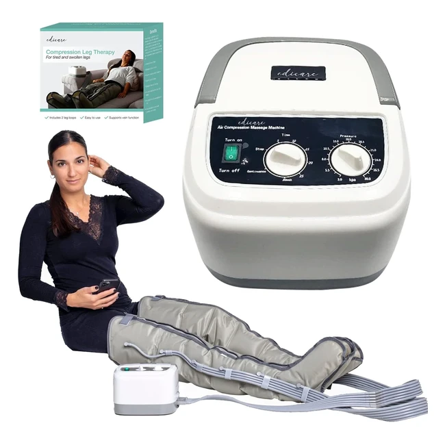Edicare Bottes Pressothérapie Drainage Lymphatique - Massage Jambes Pieds Fatigués
