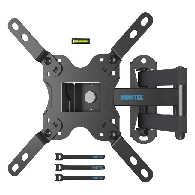 TV Wandhalterung Bontec für 13-42 Zoll LED/LCD/OLED Fernseher - Neigbar, Schwenkbar und 360° Drehbar - Bis 20 kg - VESA 200 x 200 mm