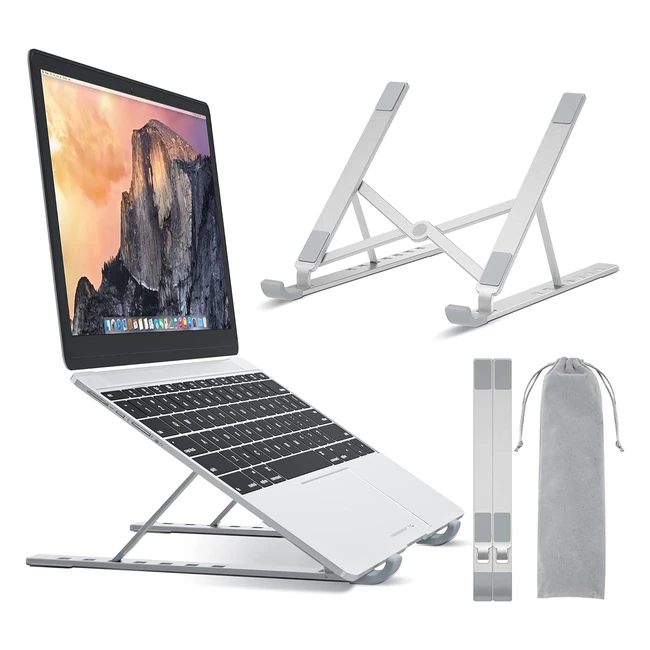 Bontec Laptop Stnder Aluminium Multiwinkel Einstellbar 7 Stufen bis 173 Zoll -