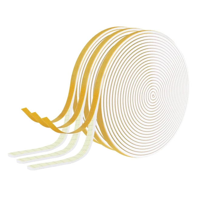 Burlete Ventana Diker 12mm x 3mm Espuma Aislante Blanco