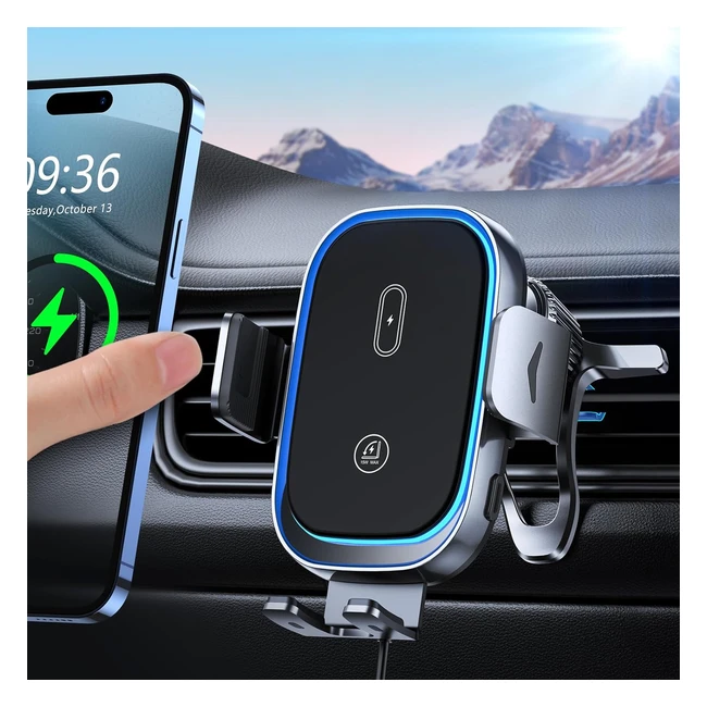 Chargeur Induction Voiture 15W Mohard Double Bobine iPhone Samsung LG Huawei Goo