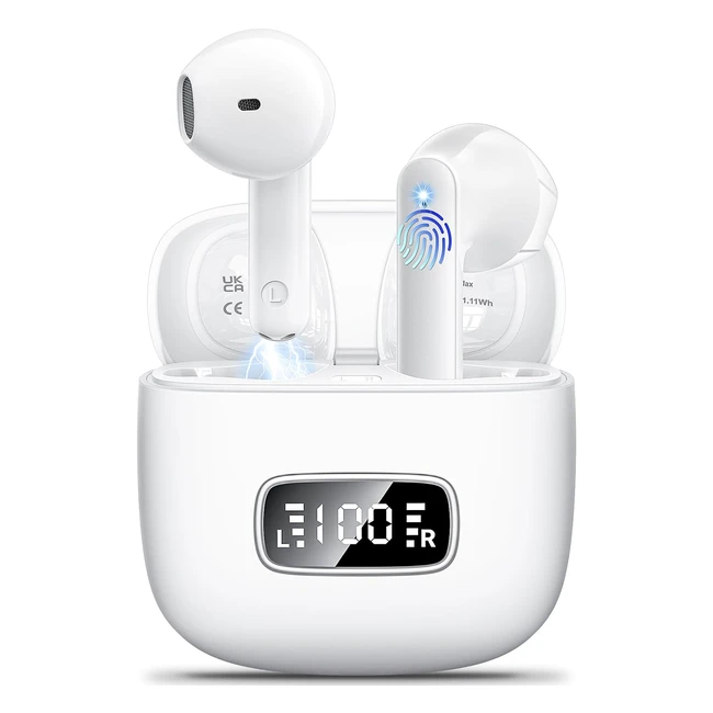 Wireless Earbuds Bluetooth 53 - Godyse 2024 HD Calling - 42H Playtime - IP6 Waterproof