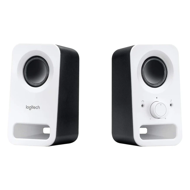 Logitech Z150 PC-Lautsprecher Stereo Sound 6 Watt 35 mm Eingang Wei