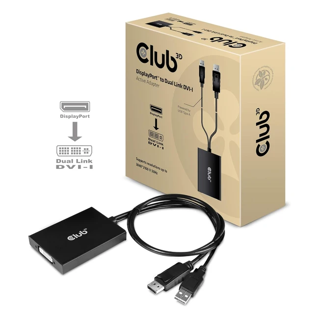 Adattatore Attivo Club 3D CAC1010 DisplayPort a DVI-D HDCP ON
