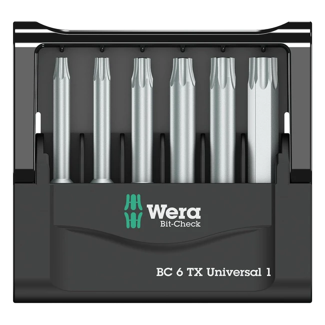 Set 6 punte Torx universali Wera Bitcheck 1 SB
