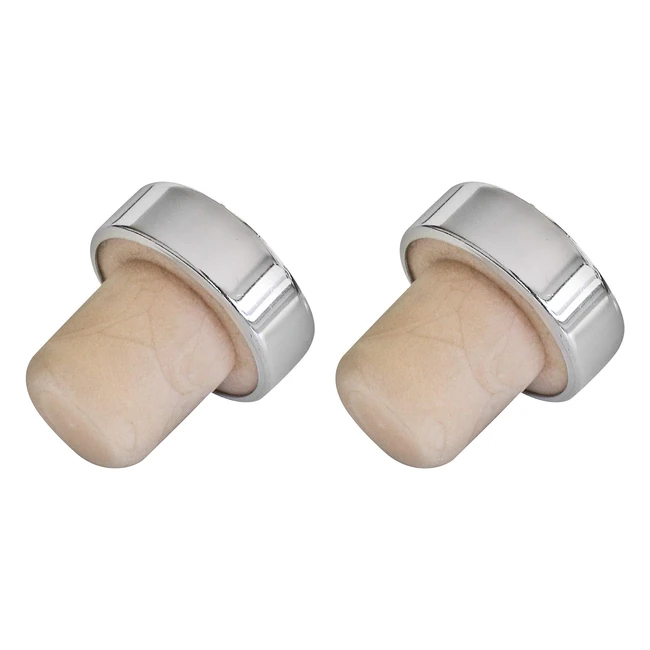 Tapón Universal para Botellas Fackelmann Acero y Silicona Ref. 1234 - Preserva el Sabor